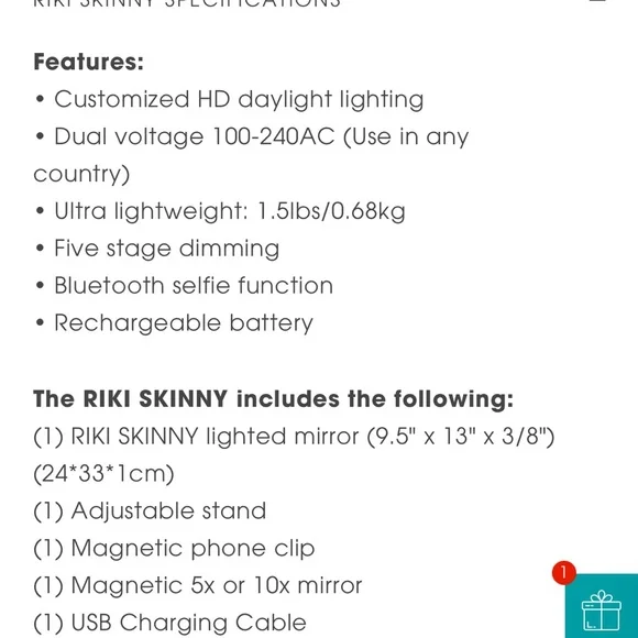 RIKI loves RIKI RIKI SKINNY w/LED Lights, Bluetooth Selfie Function, & 10x mag - Picture 12 of 15